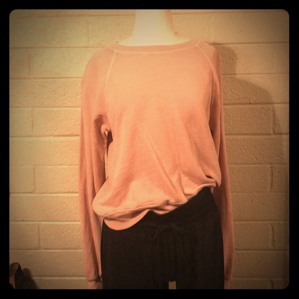 Jcrew blush lightweight sweatshirt